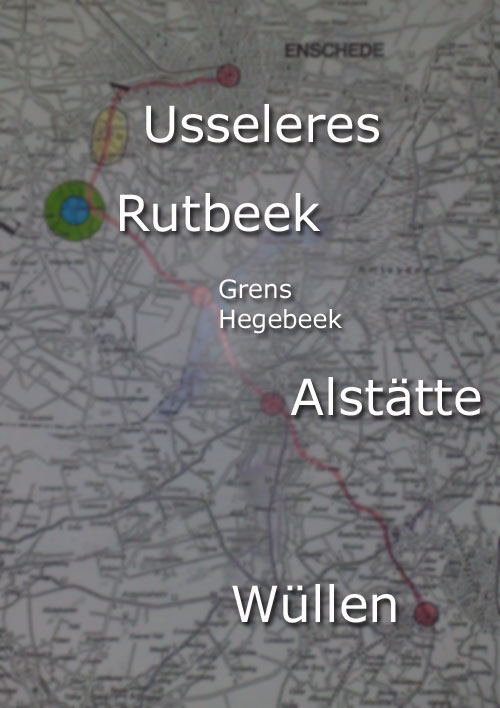 De eeuwenoude route van de Helweg tussen Enschede en Ahaus richting Munster