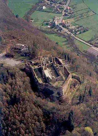 De ruïne van kasteel Franchimont van Lumey
