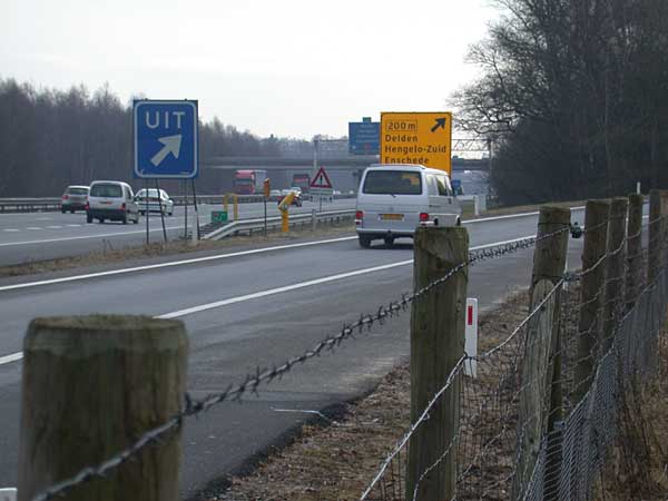 Afslag Borne en afslag a35 naar Delden en Hengelo