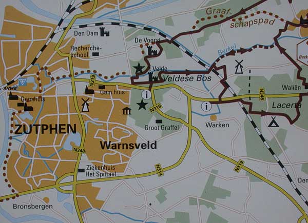 Routes bij Zutphen