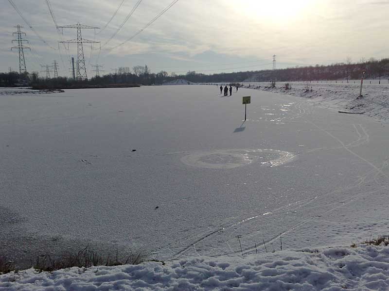 Waterpark Genseler bevroren