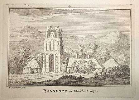 Oude kerk van Ransdorp in 1630