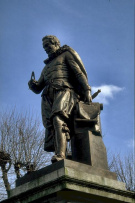 Brons beeld Simon Stevin in Brugge
