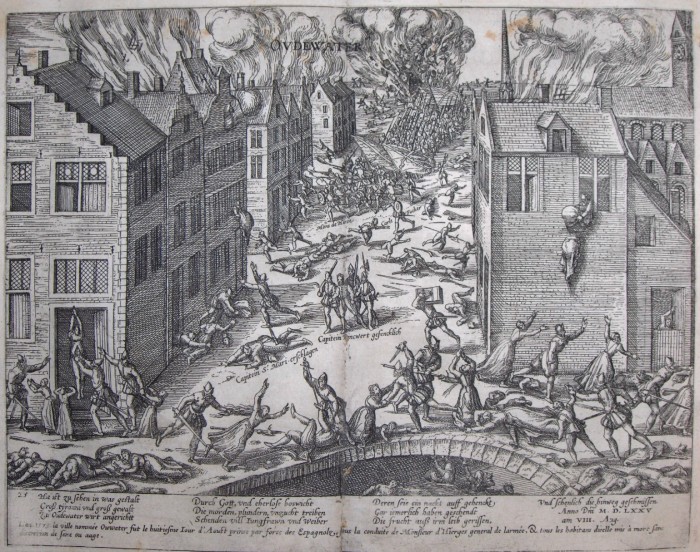 1575 Bevolking van Oudewater en garnizoen uitgemoord