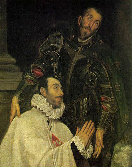 Julian Romero en zijn beschermheilige geschilderd na zijn door El Greco
