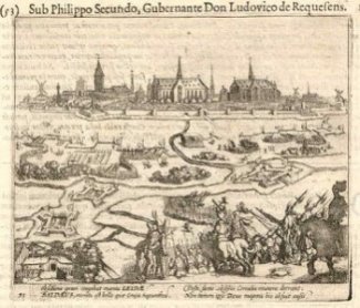 Baudartsius verbeeldt het beleg van Leiden 1574