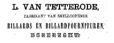 Biljart Dordrecht Tetterode