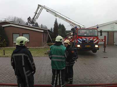 Brand bij Vrielink in Delden