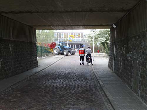 Werk aan het spoor in Hengelo