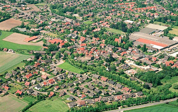 Luchtfoto van Oding