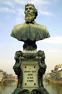 Beeld van Cellini in Florence