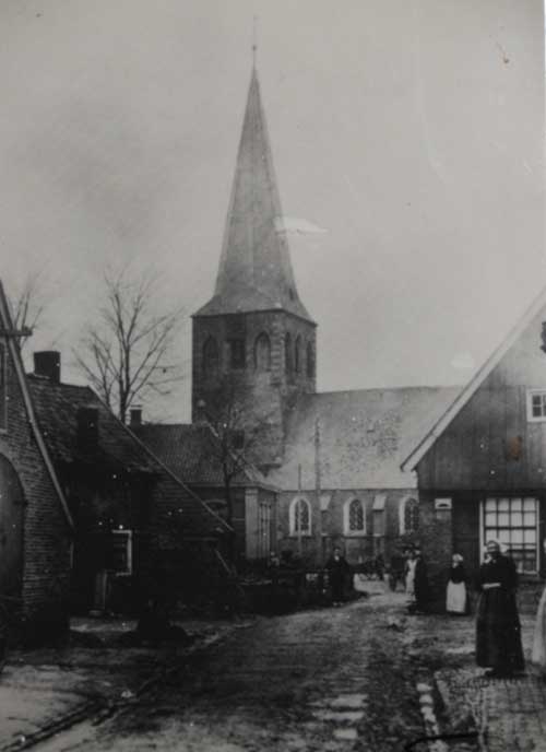 Oude foto van Stephanuskerk of Oude Kerk van Borne
