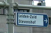 Als je Leiden binnenrijdt vanaf de A44 kom je dit bord tegen