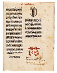 Het eerste gedrukte boek - een Nederlandstalige Bijbel