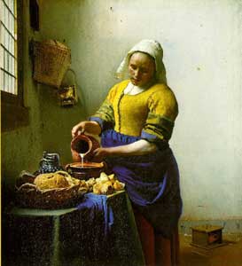 Het melkmeisje van Vermeer