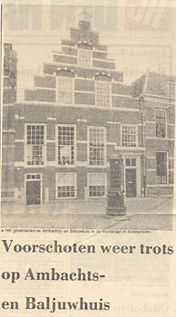 Jacob van Tetrode bouwt het ambachtshuis in Voorschoten in 1636