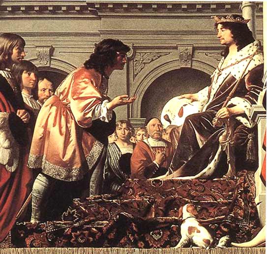 Count Willem II of Holland Granting Privileges