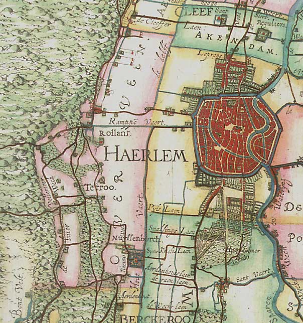 Kaart van Berckenrode 1615