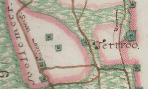 Elswout links en Bollenhofstede rechts 1615 Van Berckenrode