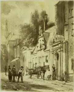 Janskerk vanuit het noordoosten - 1863