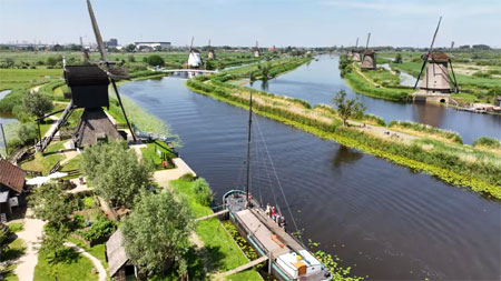 Negentien molens telt Kinderdijk