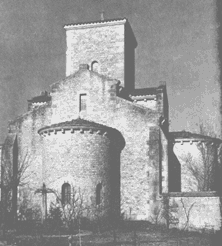 Een abdij of Middeleeuws klooster