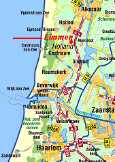 Limmen ligt ruim 20 km ten noorden van Haarlem