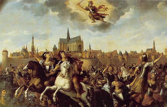 De heilige Bavo redt Haarlem