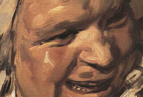 Frans Hals gebruikte een nieuwe techniek: forse strepen, bijna impressionistisch