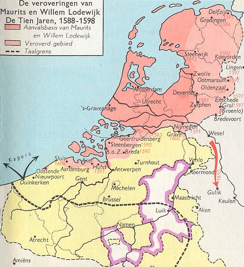 Veroveringen van Maurits en Willem Lodewijk van Nassau