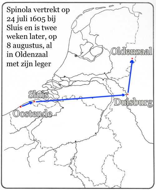 Spinola op weg naar Oldenzaal