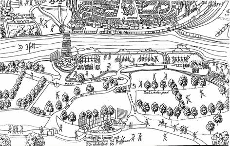 Maurits belegert Deventer in 1591