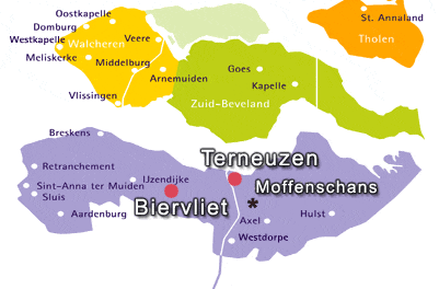 De Moffenschans ligt in vijandelijk gebied tussen Terneuzen en Axel