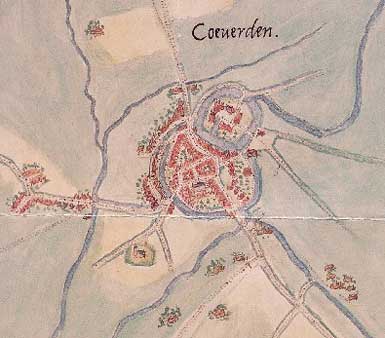 Coevorden volgens Jaoc van Deventer in 1568