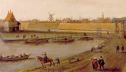 Trevaart, eindpunt bij Amsterdam vanuit Haarlem