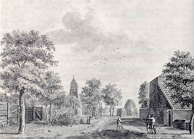 H. Spilman 1750 Gesigt te Overveen