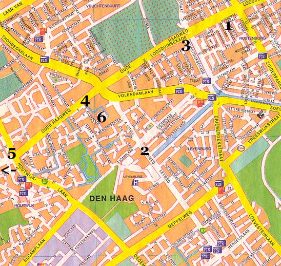 Kaart Den Haag - Loosduinen