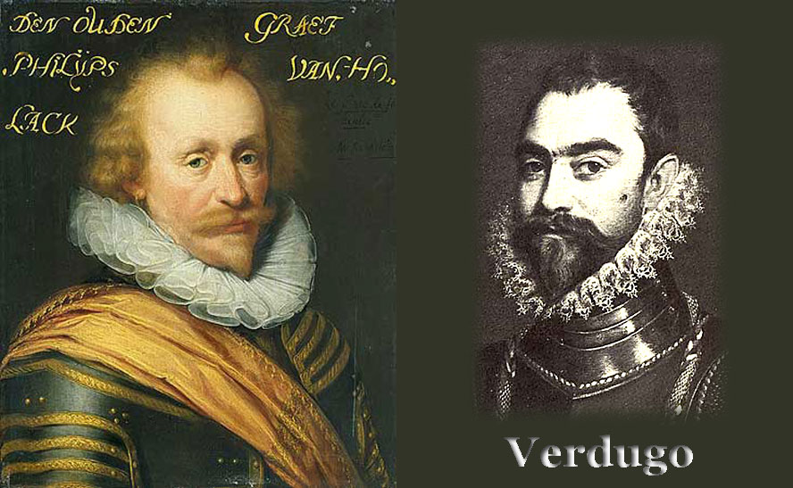 De staatse overste Hohenlohe contra de Spaanse legerleider Verdugo