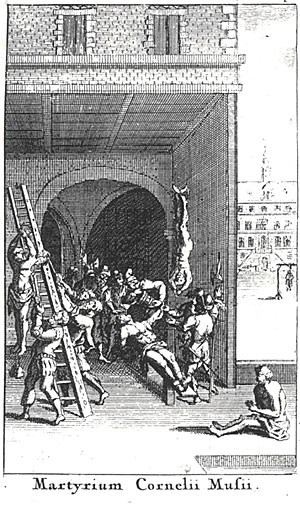 Pieter Opmeer beschrijft in een boek de martelaarsdood van Musius