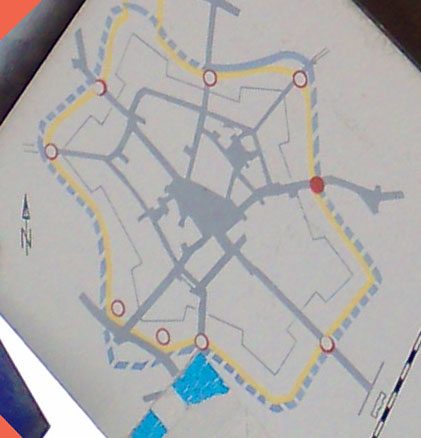 Vesting Lingen Plattegrond