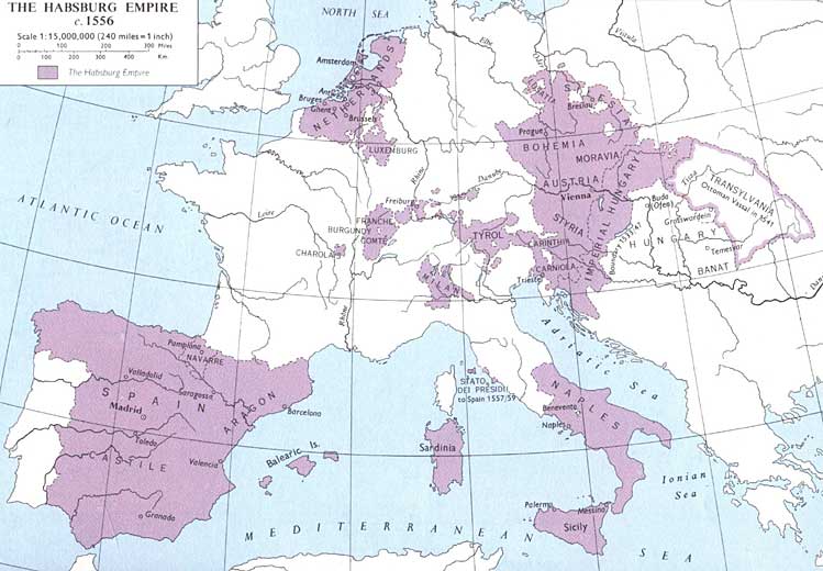 Habsburgse rijk in 1556