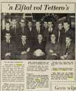 Het Vrije Volk bericht in 1967 over een elftal dat lauter en alleen uit Tettero's bestaat
