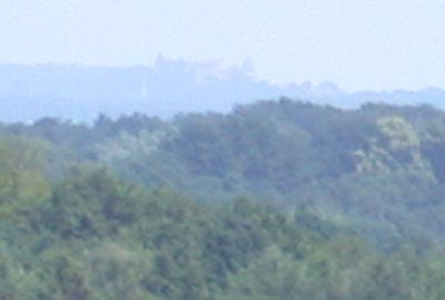 Kasteel Bentheim is te zien vanaf Oldenzaal