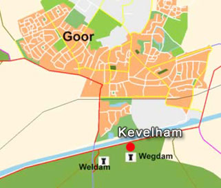 Kevelham,  Wegdam en Weldam bij Goor