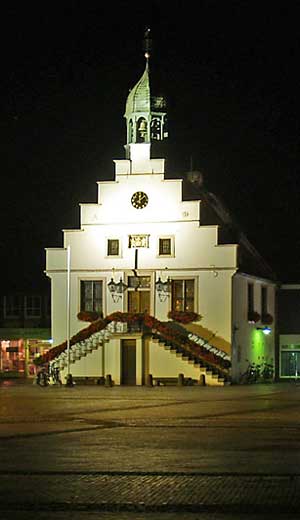 Het oude stadhuis van Lingen in Duitsland