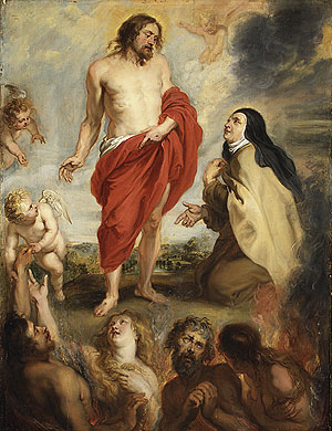 Theresia van Avila vraagt Christus om hulp