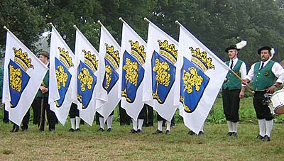 De vendeliers van de Schuttersvereniging Delden