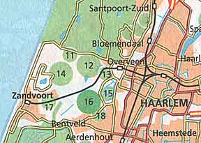 Tussen Haarlem en Zandvoort liggen fraaie natuurgebieden