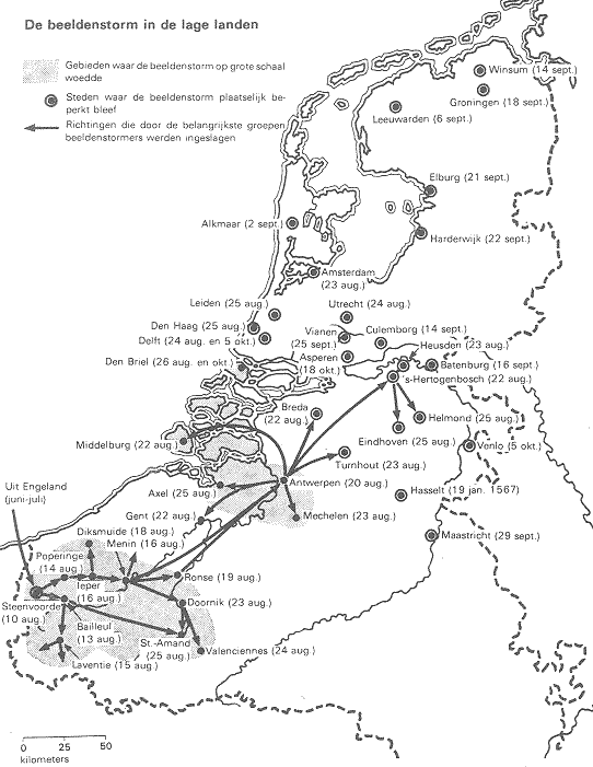 De beeldensorm in 1566 in de Lage Landen