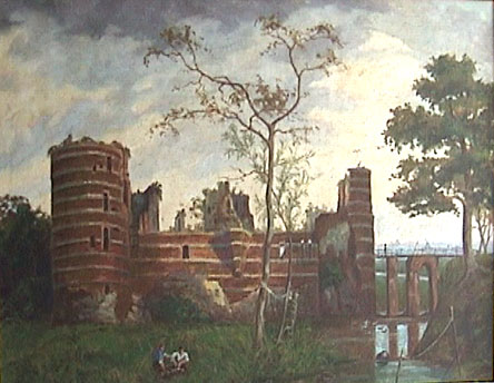 De ruïne Batenburg voor de bijna totale sloop